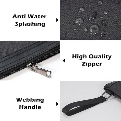ECHSRT File Folder Document Organizer for Travel, Document Bag Zipper Pouch for Men & Women Black - color: Black