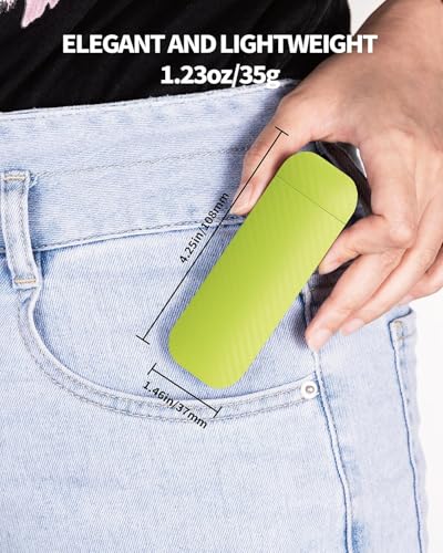 HEMONNKAM Book Reading Light, Rechargeable Clip on Booklight, Eye Caring 3 Color Temperatures & 5 Brightness Levels, Night Use for Bed, Long Lasting, Reading at Night in Bed, Apple Green - color: Apple Green