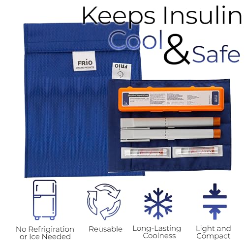 FRIO Cooling Wallet - Insulin Cooler for 45+ Hours of Stress Free On The Go - Blue - Large - color: Blue, size: Large