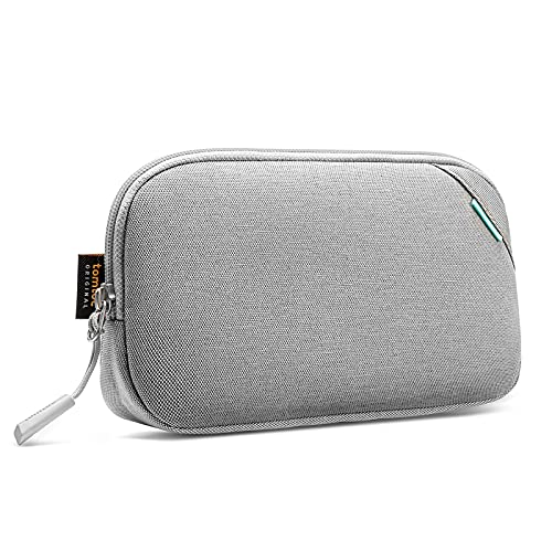 tomtoc Recycled Portable Storage Pouch Bag Case Accessories Organizer Compatible with MacBook Laptop Charger, Mouse, Cables and Hard Drive, Also for Smart Phone Accessories and Personal Items - color: Gray