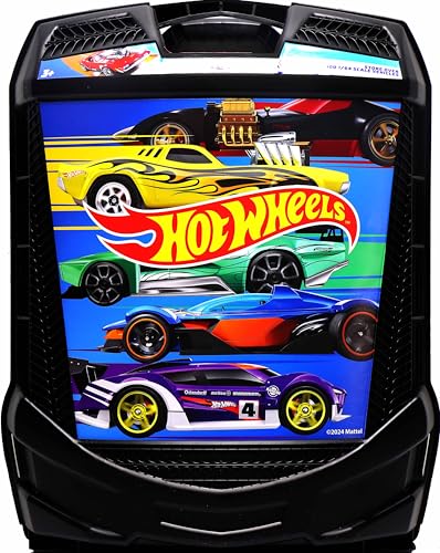 Hot Wheels 100-Car Storage Case – Large Capacity Organizer for 1:64 Die-Cast Vehicles with Handle and Latch, Durable Portable Carrying Case for Kids, Travel, and Toy Car Collectors - style: 100 Car Carry Roller