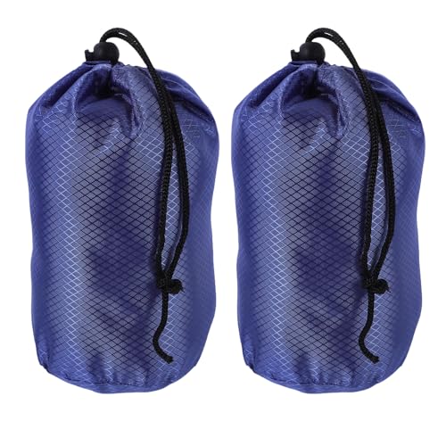 2pcs Compression Storage Bags: Oxford Cloth Drawstring Stuff for Down Jackets & Clothes - Space-saving Organizer for Travel, Camping, Home Use