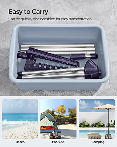 SONGMICS Clothes Drying Rack, 59-Inch Folding Laundry Drying Rack with 3 Rotatable Arms for Hangers, 4 Legs, Stainless Steel, for 27 Pieces of Clothes, Blue and Silver ULLR510Q01 - color: Blue + Silver, style: 1-Tier