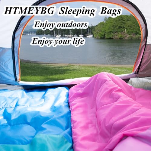 Sleeping Bag - 3 Seasons for Adults Kids Boys Girls Camping Hiking - Warm Cold Weather Lightweight Portable with Compression Bag for Backpacking in Spring, Summer, Fall and Winter - color: 3 lbs-Green