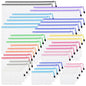 42pcs Mesh Zipper Pouch Bags, 8 Sizes Plastic Zippered Storage Bags for Organizing, Clear Pouches with Zipper, Waterproof Mesh Pouch for Office School Supplies, Home Organize, Travel Storage - style: 42pcs