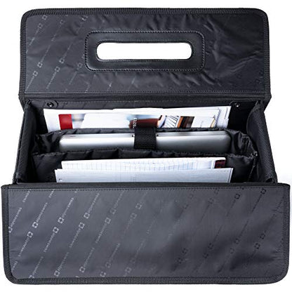 Alpine Swiss Rolling Briefcase | Laptop Bag For Men & Women | Hard Side Catalog Case on Wheels | Legal Size File Dividers | Lawyers Attache Case | Carry-On Overnight Business Travel Bag