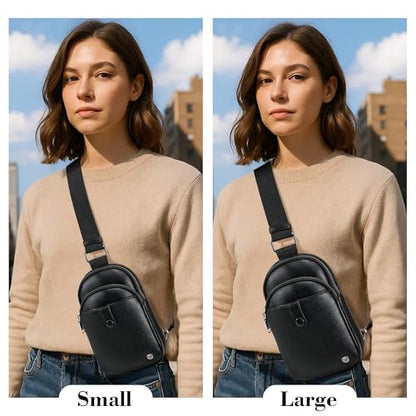 INICAT Anti Theft Crossbody Bags for Women Travel Small Sling Bag Fanny Packs Cross Body Purses Everyday - color: Gray White Antitheft, size: Small
