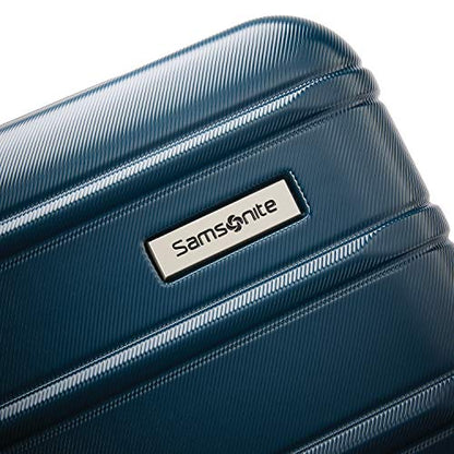 Samsonite Omni 2 Hardside Expandable Spinner Wheel Luggage, Checked Medium 24 in, Nova Teal - color: Nova Teal, size: Checked-Medium Spinner