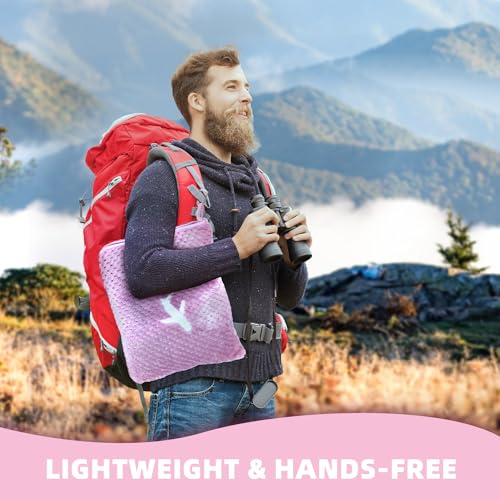 3 in 1 Travel Blanket Pillow Set - 350 GSM Thick Travel Blanket Airplane Compact with Bag, Soft Bag with a Pocket, Inflatable Travel Pillow for Camping & Car Trip (Violet) - color: Violet