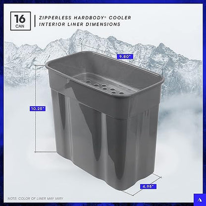 Titan by Arctic Zone Deep Freeze Cooler - Zipperless Hardbody Cooler - Deep Freeze Insulation, HardBody Liner, and SmartShelf - color: Pine, size: 16 Can