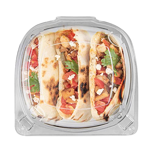 Restaurantware Thermo Tek 18.6 Ounce Clamshell Containers 100 Anti-Fog To Go Food Containers - Freezable Rectangle Clear Plastic Food Packaging Containers Disposable - size: 19 oz