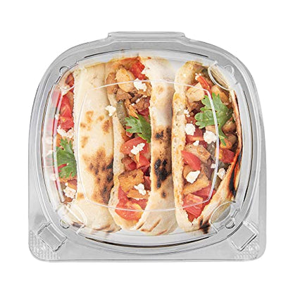 Restaurantware Thermo Tek 18.6 Ounce Clamshell Containers 100 Anti-Fog To Go Food Containers - Freezable Rectangle Clear Plastic Food Packaging Containers Disposable - size: 19 oz