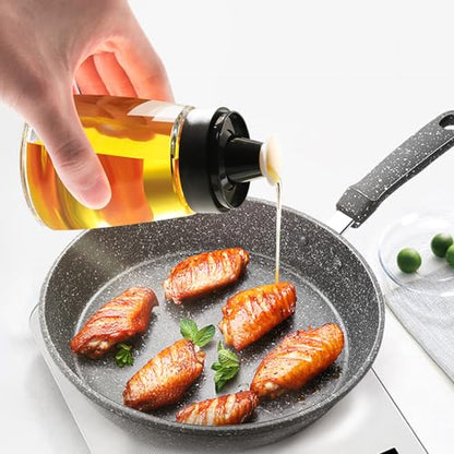 Leak-proof Oil Dispenser Bottle for Outdoor Camping, 160 ml/5.4 oz Glass Olive Oil and Vinegar Cruet, Well Sealed for Picnic Kitchen, 1 Pack - size: 1 Pack