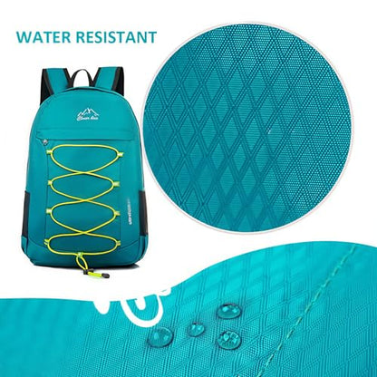Outdoor Water Resistant Hiking Backpack - color: Teal