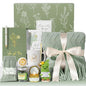 Self Care Get Well Soon Gifts Baskets for Women, Birthday Gifts Spa Care Package After Surgery, Inspirational Thinking of You Sympathy Basket Feel Better Christmas Encouragement Gift for Mom Friends - color: Sage Green