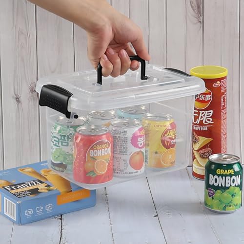 5.5 Quart Clear Small Plastic Storage Box, Latch Storage Bin, 6 Packs - color: Clear