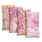 Eyeglasses Sunglasses Case PU Soft Squeeze Top Glasses Pouch for Women Men,Floral Pattern Portable Anti Scratch - color: Pink
