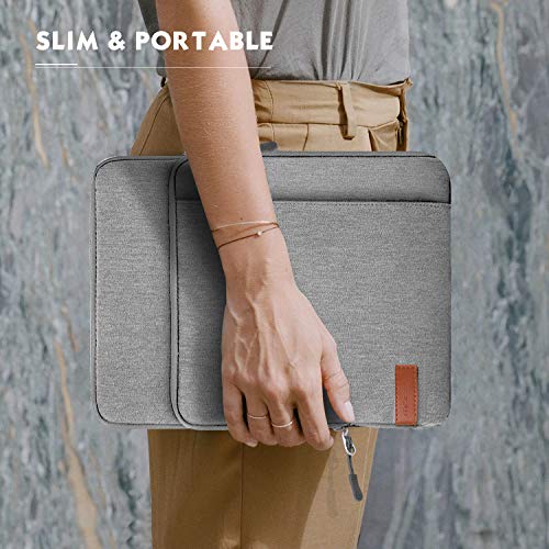 MoKo 9-11 Inch Tablet Sleeve Bag Carrying Case with Storage Pockets Fits New 11-inch iPad Air M4 2026/iPad Pro M5, iPad Pro/A16 11, iPad Air 5/4th 10.9, iPad 9/8th 10.2, Tab S8/S9 11, Light Gray - color: Light Gray, size: 9-11 Inch