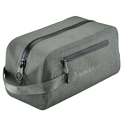 Skog Å Kust DoppSak Waterproof & Leak-proof Travel Toiletry Bag (Grey, Large) - color: Grey, size: Large