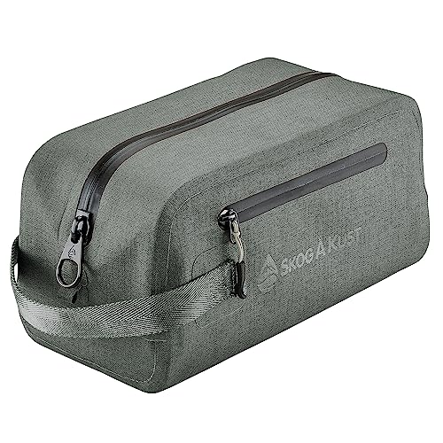 Skog Å Kust DoppSak Waterproof & Leak-proof Travel Toiletry Bag (Grey, Large) - color: Grey, size: Large