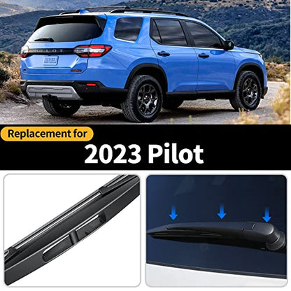Replacement for 2023-2026 Honda Pilot Rear Windshield Wiper Blade and Arm Assembly-Car Back window wiper Arm Blade Complete Set (Replacement for 2023-2026 Honda Pilot) - size: For Honda Pilot 2023
