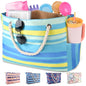 CaCTOUR Large Beach Bag Women,Beach Bags Waterproof Sandproof with Zipper Wet Pocket,Beach Tote Pool Bag for Swim Gym Travel - color: Green