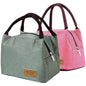 2PCS Lunch Bags Reusable Lunch Tote Bags Portable Lunch Cooler Bag Lunch Holder Insulated Lunch Box Bag for Picnic Office Beach (Green+Red) - color: Green+Red
