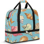 Travel Duffel Bag Conch Print Weekender Bag with Shoe Compartment Foldable Overnight Bags for Travel Sports Lightweight Gym Bags for Men Women - color: Conch Print