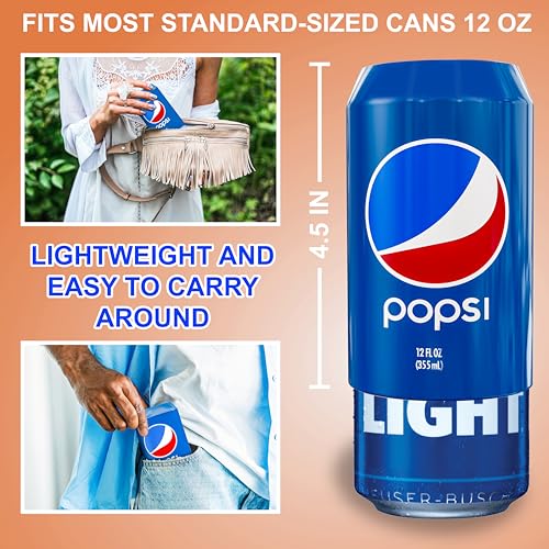 BeerSkin Skywin Silicone Can Covers that Look Like Soda - 10 Pack 12 oz (355ml), Reusable & Durable Soda Can Cover, Fun Kozies for Cans for Camping, Parties, Outdoor, Beach Accessories (Blue) - size: Blue