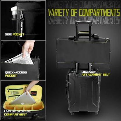 Sneaker Bag for Travel/Sneakerhead gift/Outdoor Sports Bag/Gym Bag /, A Multi-functional Travel Duffel Bag with 3 Adjustable Dividers, & Shoulder Strap,Made of Nylon, by Krone Kalpasmos-classic - color: Yellow