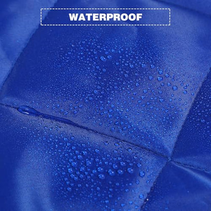 REDCAMP Large Warm Camping Blanket with Sherpa Lining, Cold Weather Outdoor Windproof Blanket for Camping Stadium, Machine Washable 59"x 79" Blue - color: 59"x 79" Blue