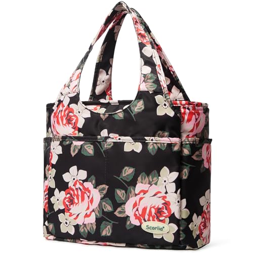 Extra Large Insulated Lunch Tote Bag for Women Men, Leakproof Cooler Lunch Box Shoulder Purse with Side Pockets for Work - Grey - color: Gray