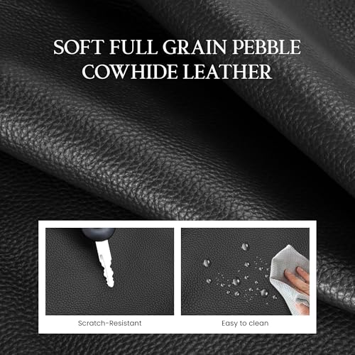 befen Genuine Leather Crossbody Bags for Women Medium Purse with Built in RFID Wallet Womens Soft Cross Body Purse - color: Black