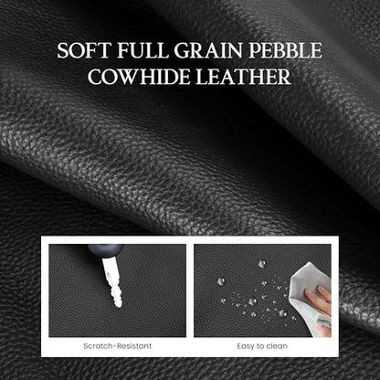 befen Genuine Leather Crossbody Bags for Women Medium Purse with Built in RFID Wallet Womens Soft Cross Body Purse - color: Black