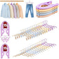 Travel Hangers, Cruise Ship Essentials Travel Essentials, Portable Cruises Must Haves 2026, Folding Hangers for Suitcase, RV Camping Airplane Europe Vacation Essential (30, Mixed) - color: Mixed