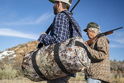 44L Daily Duffel Bag, Heavy-Duty Gear Bag, 1050D Tuff Cloth, Diamond Ripstop, Reinforced Stitching - Camo (12" x 24") - color: Desert Shadow, size: 12" x 24" (44 Liters)