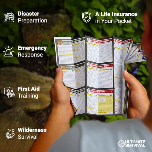 Tiny Survival Guide – Micro EDC Emergency Preparedness Pocket Handbook for Camping, Hiking, Bushcraft, SAS & First Aid – Fits Wallet, Bug Out Bag or Glove Box - style: Survival Guide 5 Pack