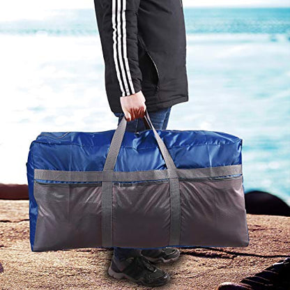 REDCAMP Foldable Travel Bag, Large Sports Bag, 75L/96L/100L, Lightweight Waterproof Tote Bag - color: Dark Blue 96L