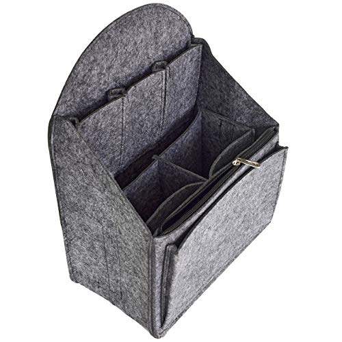 VANCORE Felt Backpack Organizer Insert for Rucksack Handbag Shoulder Bag (Dark Gray,Large) - color: Dark Gray, size: Large