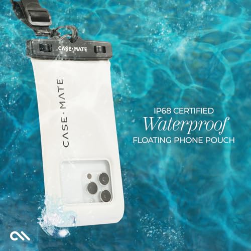 Case-Mate IP68 Waterproof Phone Pouch - Floating Waterproof Phone Case with Crossbody Lanyard - Beach Cruise Ship Travel Essentials - Compatible with All Devices - Touchscreen Friendly - Sand Dollar - color: Sand Dollar