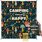 Camping Mushroom Pocket Picnic Blankets, Camp Fall Mini Beach Camping Blanket Waterproof Sandproof, Rustic RV Outdoor Picnic Blanket Mat Gifts for Camper Campsite Travel Hiking 55x60in - color: Mushroom