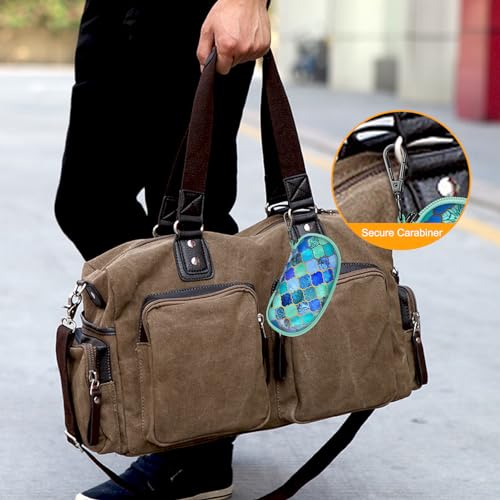 Fintie Sunglasses Case with Carabiner, Hard Shell Shockproof Sport Glasses Cases Travel Zipper Eyeglasses Holder, Cool Jade - color: Cool Jade