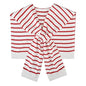 WaJuemy Women's Sweater Shawl Wraps Sleeves Knitted Collar Sweater Scarf Top Casual Lightweight Shoulder Cape Accessories - color: 18 Red/White Stripe