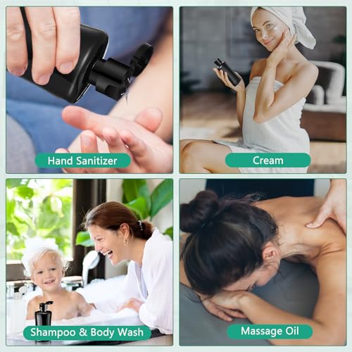 Domensi 36 Pcs Black Travel Bottles with Flip Cap Plastic Travel Toiletries Bottles Portable Leak Proof Squeeze Container Refillable Empty Cosmetic Container for Liquid Shampoo Lotions (3.4 oz,Black) - size: 3.4 oz