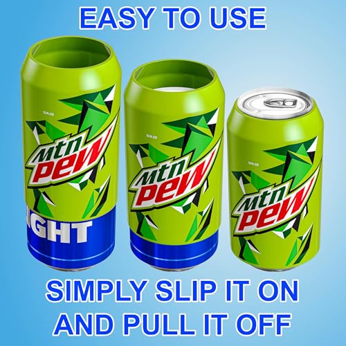 BeerSkin Skywin Silicone Can Covers that Look Like Soda - 10 Pack 12 oz (355ml), Reusable & Durable Soda Can Cover, Fun Kozies for Cans for Camping, Parties, Outdoor, Beach Accessories (Lemon Green) - size: Lemon Green
