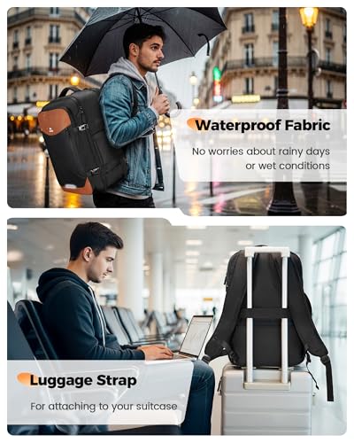 MATEIN Personal Item Travel Backpack 18x14x8, Spirit Frontier Airlines Size | Fits 17 Inch Laptop, Underseat Backpack for Airplanes, TSA-friendly, Water Resistant, USB C Port, Luggage with Tracker Pocket