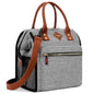 LOKASS Lunch Bag Insulated Lunch Box Wide-Open Lunch Tote Bag with Removable Shoulder Strap for Women/Men Adults Work Picnic Beach Travel(Stripes) - color: Thin Stripe