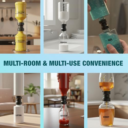 Last Drop Bottle Emptying Kit – BPA-Free Connector Fits Most Plastic Bottles – Get Every Drop of Soap, Shampoo, Lotion, Honey & More – No Waste, Easy 1-Pack