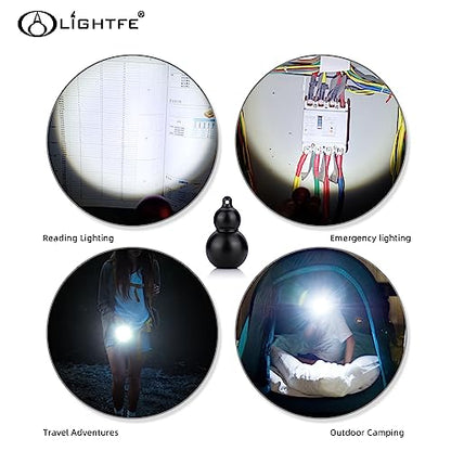 Mini Flashlight Keychain Jewelry Mini Light Handheld Emergency Light (Mini02 Black) - color: Mini02-black