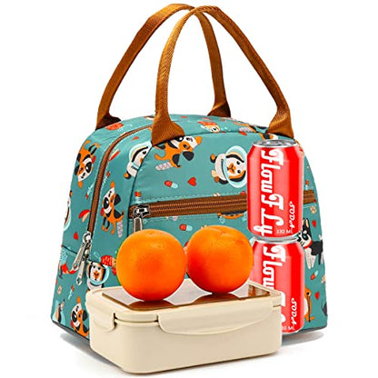 FlowFly Insulated Lunch Cooler Bag - Tote Bag Organizer for Women/Men, Dog - color: Dog